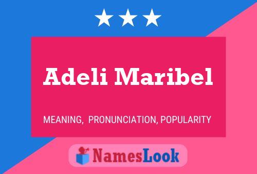 ملصق اسم Adeli Maribel