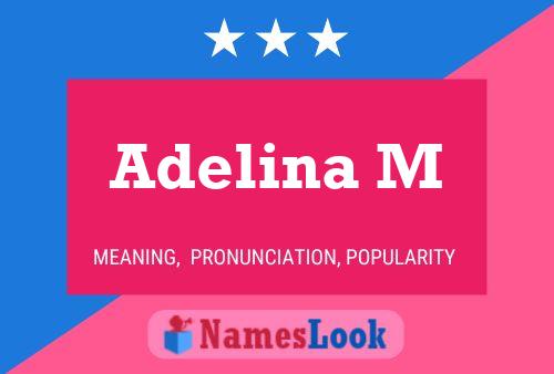 ملصق اسم Adelina M