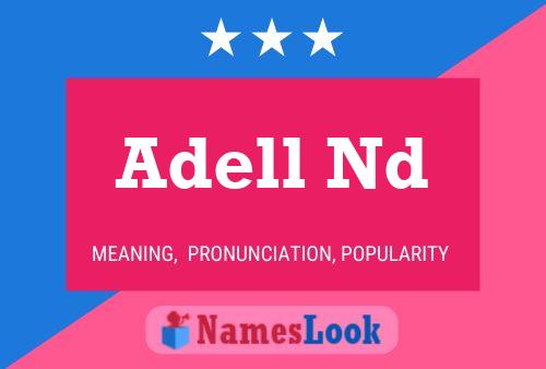 ملصق اسم Adell Nd