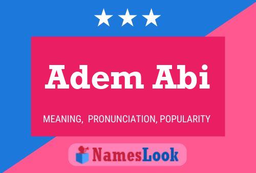 ملصق اسم Adem Abi