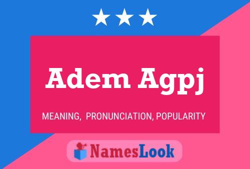 ملصق اسم Adem Agpj