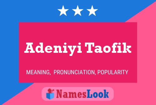 ملصق اسم Adeniyi Taofik