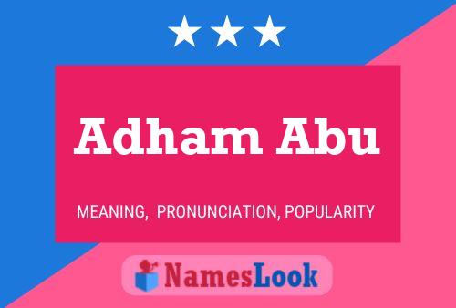 ملصق اسم Adham Abu