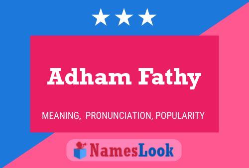 ملصق اسم Adham Fathy