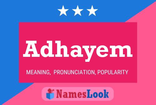 ملصق اسم Adhayem