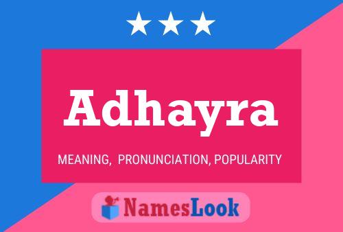 ملصق اسم Adhayra