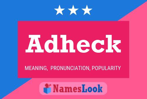 ملصق اسم Adheck