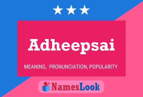 ملصق اسم Adheepsai