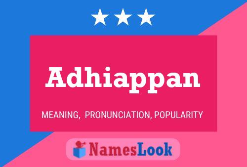 ملصق اسم Adhiappan