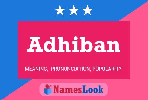 ملصق اسم Adhiban