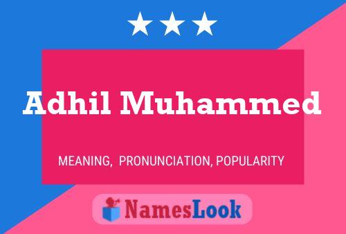 ملصق اسم Adhil Muhammed