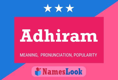 ملصق اسم Adhiram