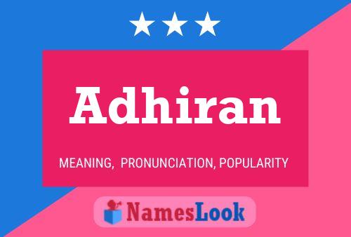 ملصق اسم Adhiran