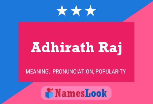 ملصق اسم Adhirath Raj