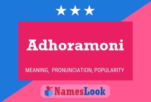 ملصق اسم Adhoramoni