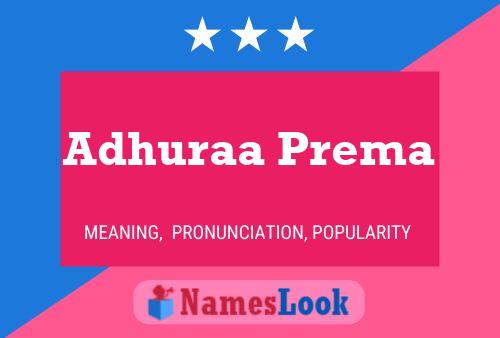 ملصق اسم Adhuraa Prema