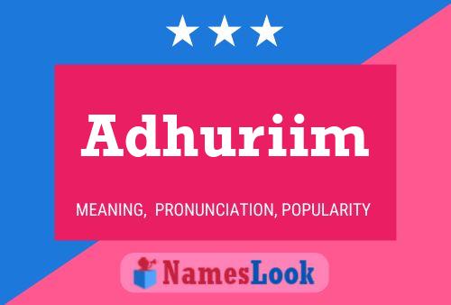 ملصق اسم Adhuriim