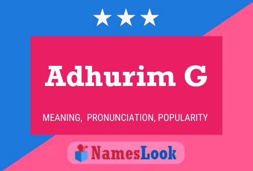 ملصق اسم Adhurim G