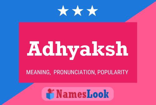 ملصق اسم Adhyaksh