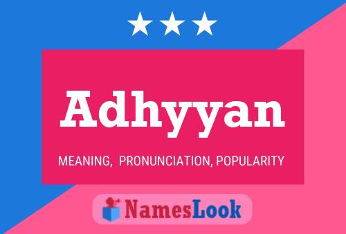 ملصق اسم Adhyyan