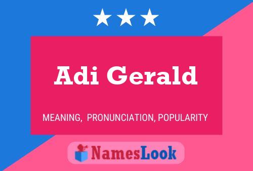 ملصق اسم Adi Gerald