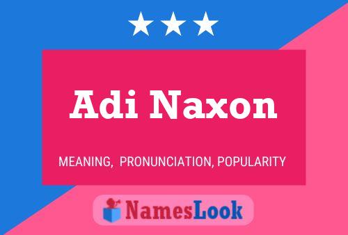 ملصق اسم Adi Naxon