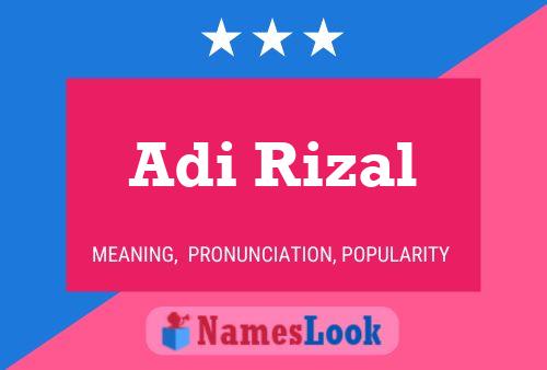 ملصق اسم Adi Rizal