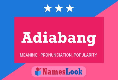 ملصق اسم Adiabang