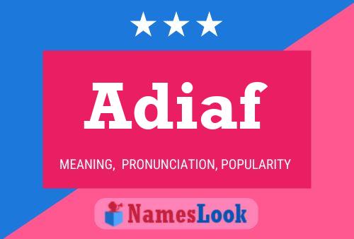 ملصق اسم Adiaf