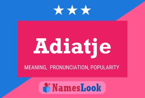 ملصق اسم Adiatje