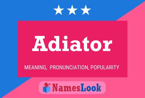 ملصق اسم Adiator