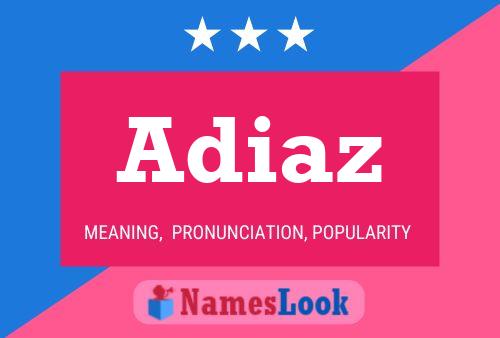 ملصق اسم Adiaz