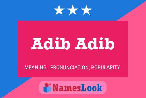 ملصق اسم Adib Adib