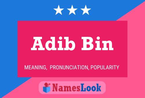 ملصق اسم Adib Bin