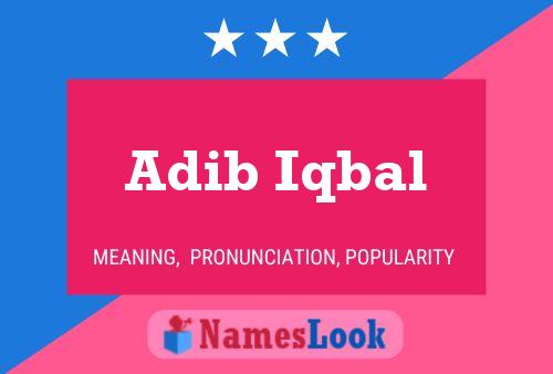 ملصق اسم Adib Iqbal