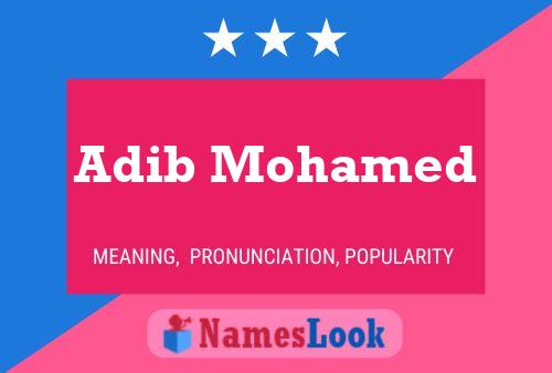 ملصق اسم Adib Mohamed