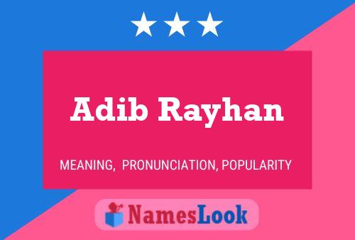 ملصق اسم Adib Rayhan