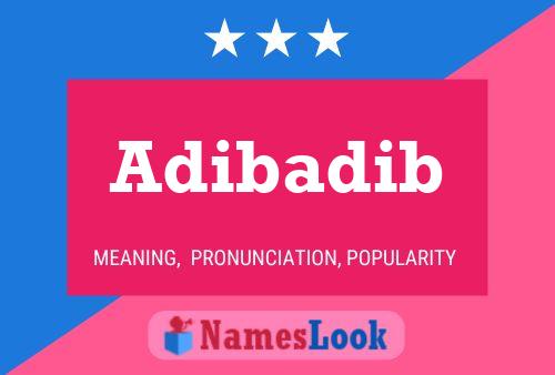 ملصق اسم Adibadib