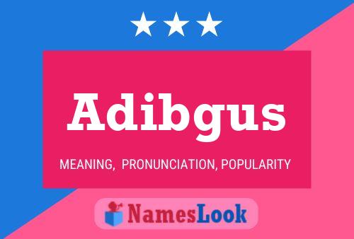 ملصق اسم Adibgus