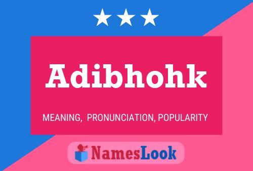 ملصق اسم Adibhohk