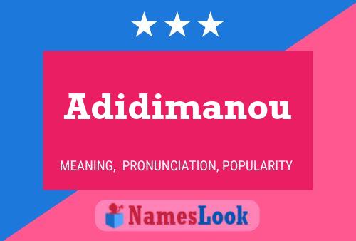 ملصق اسم Adidimanou