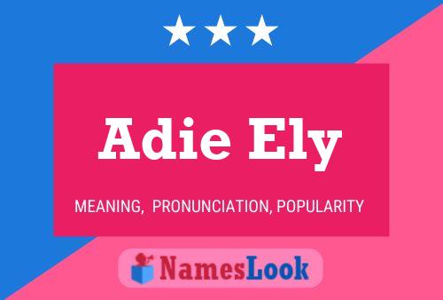 ملصق اسم Adie Ely