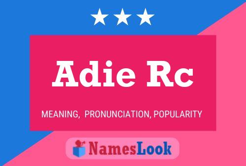 ملصق اسم Adie Rc