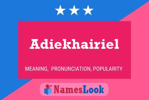 ملصق اسم Adiekhairiel