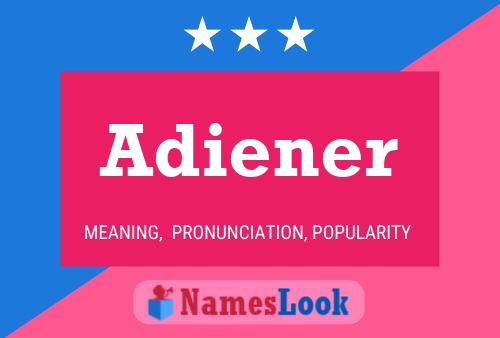 ملصق اسم Adiener