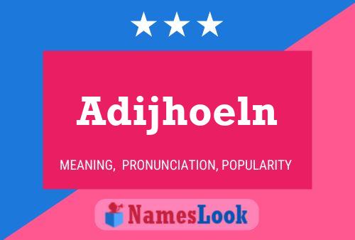 ملصق اسم Adijhoeln