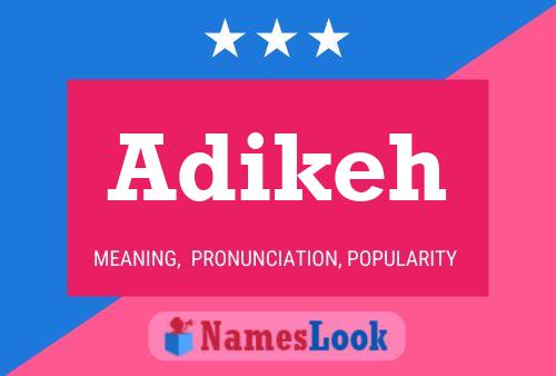 ملصق اسم Adikeh