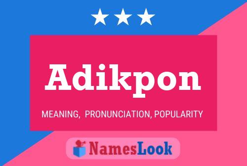 ملصق اسم Adikpon