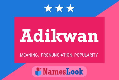 ملصق اسم Adikwan