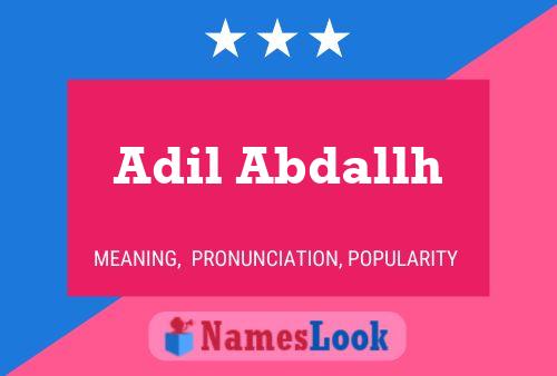 ملصق اسم Adil Abdallh